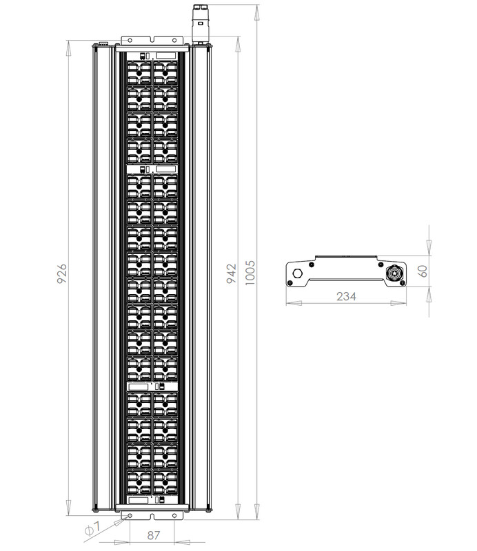 easy led Kapslad industriarmatur dodo 900 300w dali 840 med 46000lm