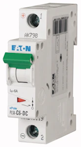 eaton Johdonsuojakatkaisija eaton pls6-c6-dc 6ka dc 1-nap c 6a