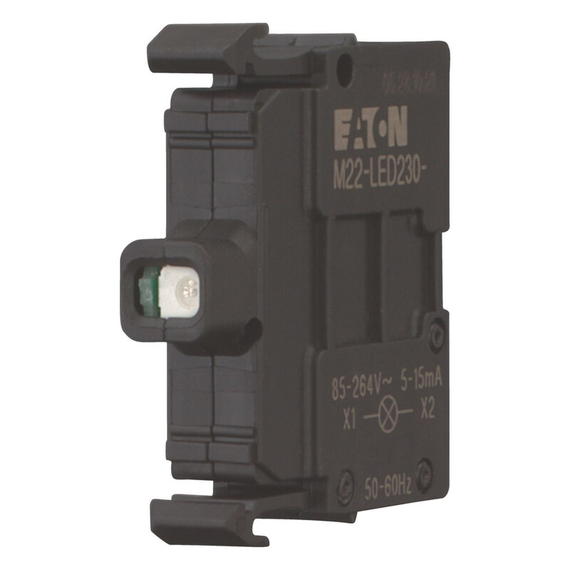 MERKKIVALO LED EATON M22-LED230-B, ETULEVYAS. SIN