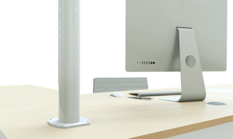 elis elektro Nedføringprofil duo 2300mm hvit mp-u810v
