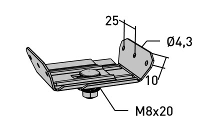 mp bolagen Universal bracket mp-980v