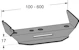mp bolagen Keskikannake mp bolagen mp-566s 400mm levyhyllyille