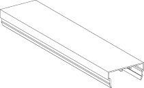 mp bolagen Asennuskanava kansi mp bolagen tb45-3 al 45x19x3000mm va