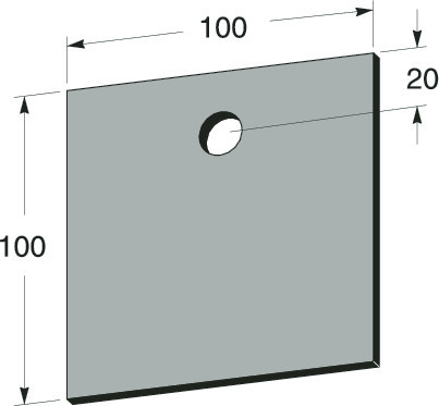 mp bolagen Underläggsplåt 100x100x5 mm