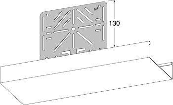 mp bolagen Montageplåt 180x175 mm
