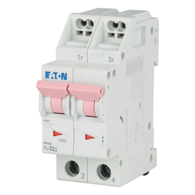 eaton Circuit breaker pli-d2/2, 10ka 2-nap d 2a
