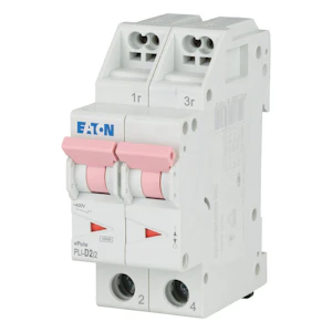 eaton Circuit breaker pli-d2/2, 10ka 2-nap d 2a
