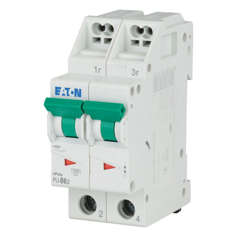 eaton Dvärgbrytare pli-b6/2, 10ka 2-nap b 6a