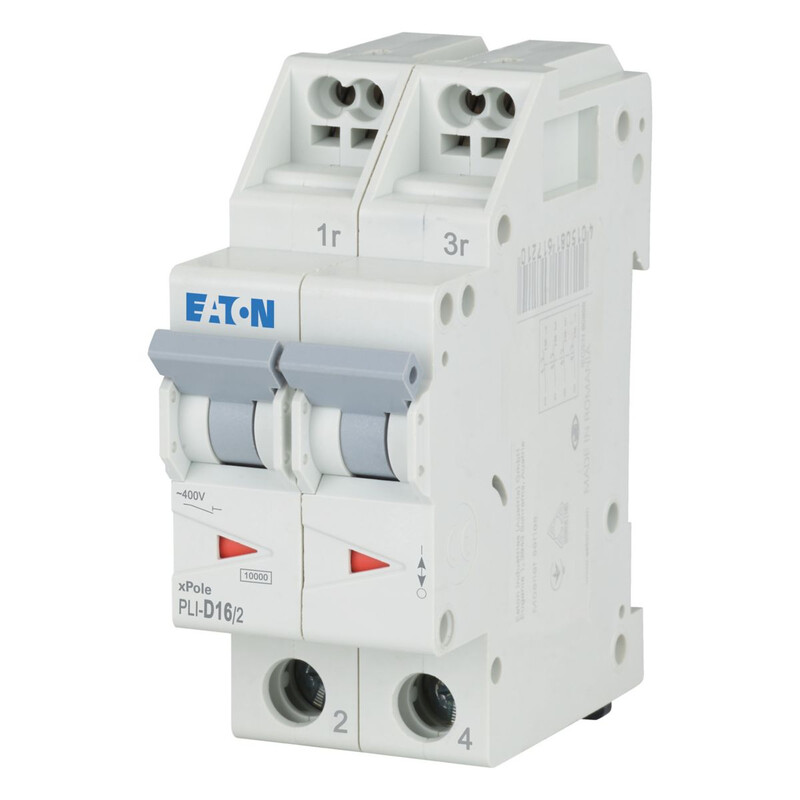 eaton Dvärgbrytare pli-d16/2, 10ka 2-nap d 16a