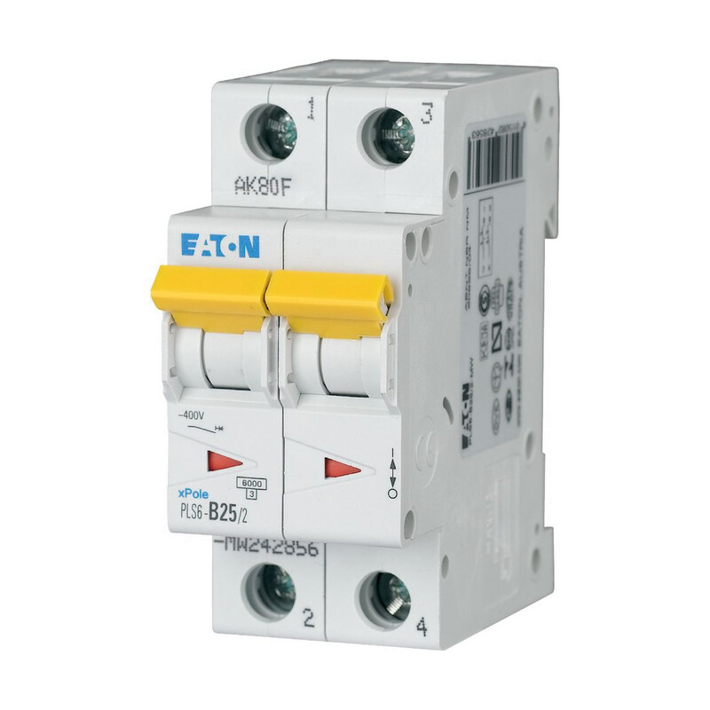 JOHDONSUOJAKATKAISIJA EATON PLS6-D25/2 6kA 2-NAP D 25A