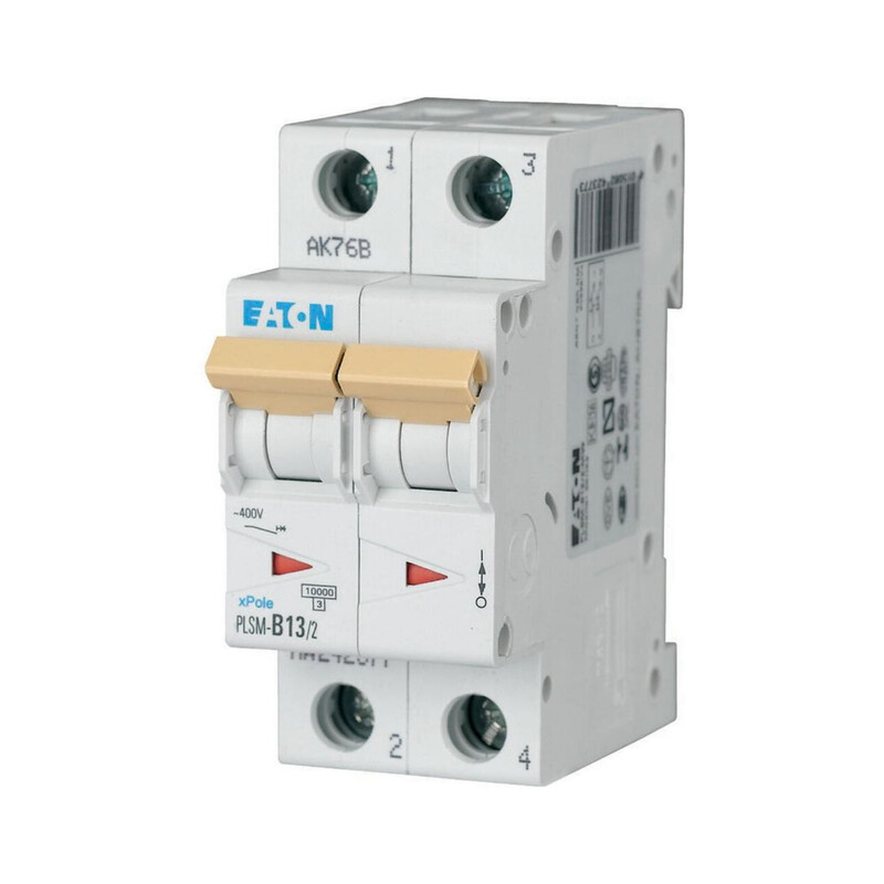 JOHDONSUOJAKATKAISIJA EATON PLSM-B13/2 10kA 2-NAP B 13A