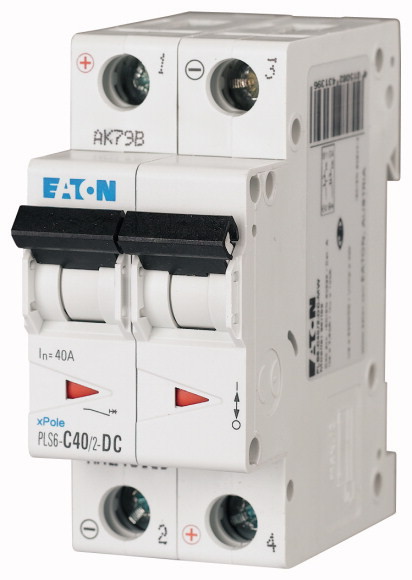 JOHDONSUOJAKATKAISIJA EATON PLS6-C40/2-DC 6kA DC 2-NAP C 4