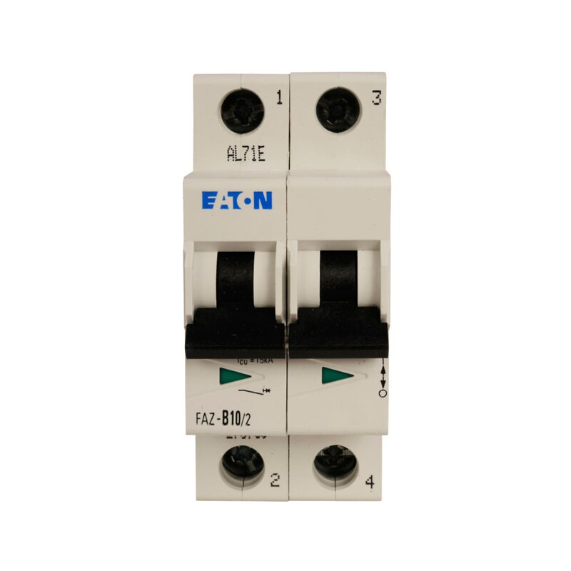 CIRCUIT BREAKER FAZ, CHAR C, 2-POLE, IN=0,5A, ICN=15KA (IEC
