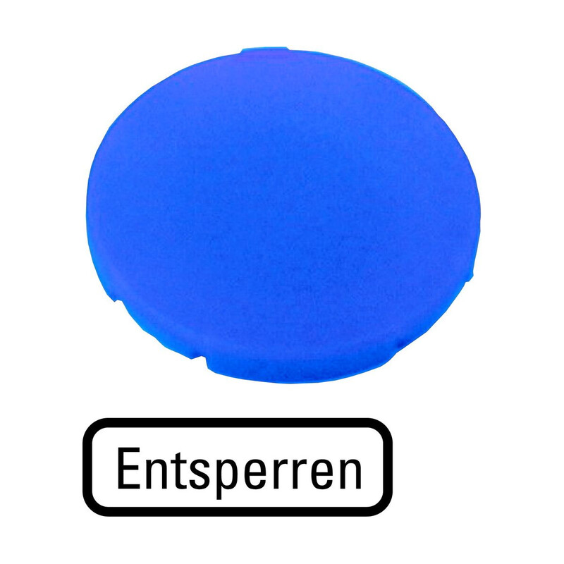 SKYLT TRYCKE BLÅ M22-XD-B-D14