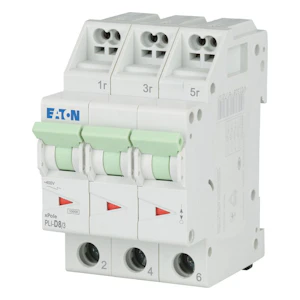 eaton Circuit breaker pli-d8/3, 10ka 3-nap d 8a