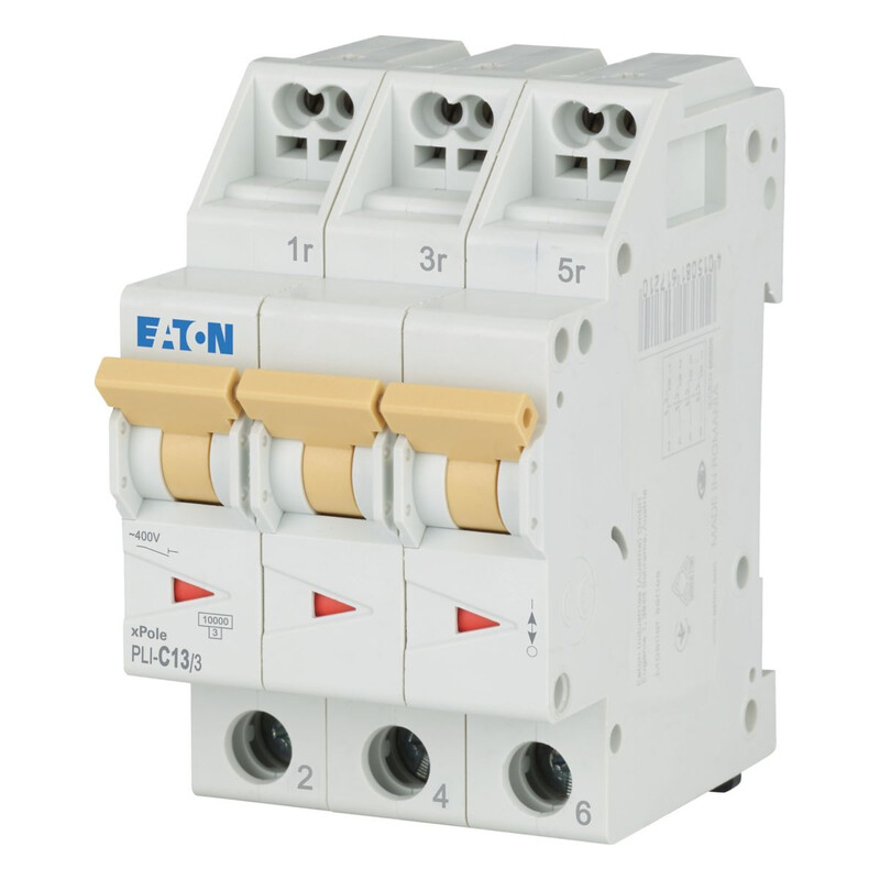 eaton Dvärgbrytare pli-c13/3, 10ka 3-nap c 13a