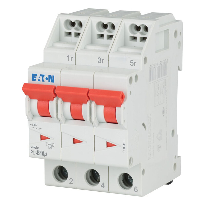 eaton Dvärgbrytare pli-b10/3, 10ka 3-nap b 10a
