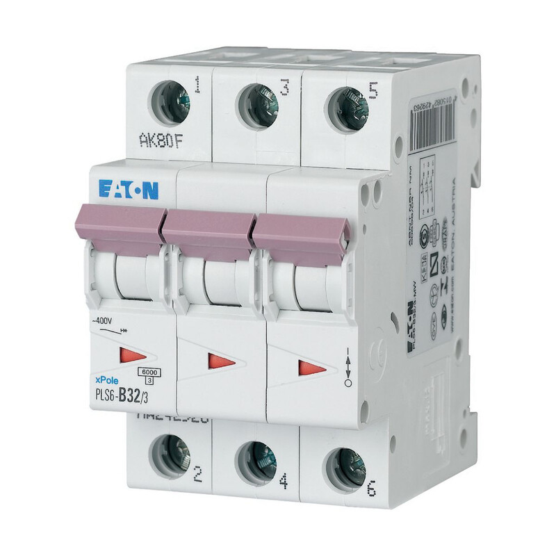 JOHDONSUOJAKATKAISIJA EATON PLS6-C32/3 6kA 3-NAP C 32A