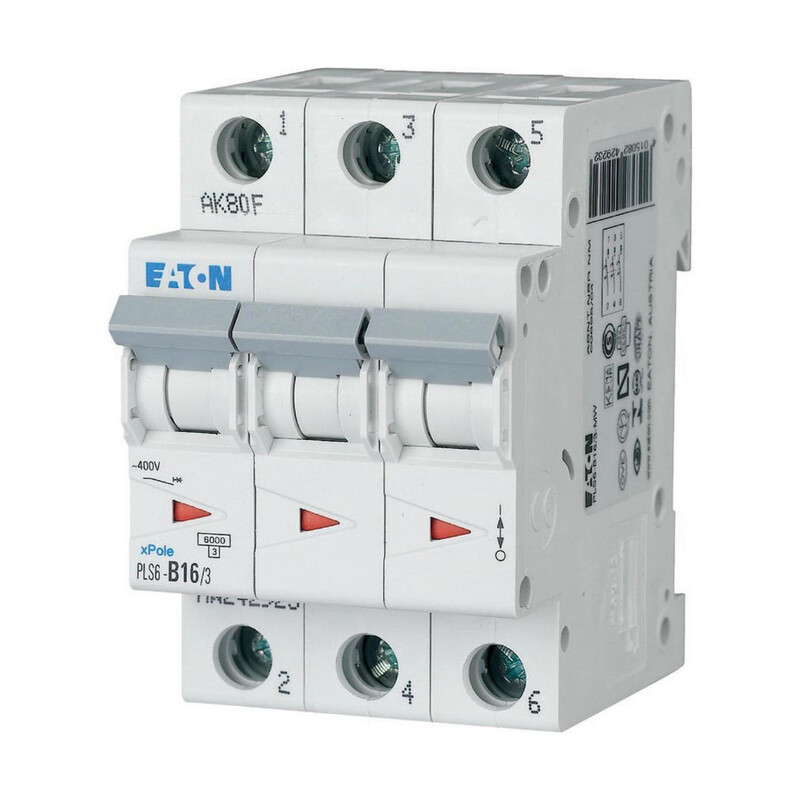 JOHDONSUOJAKATKAISIJA EATON PLS6-D16/3 6kA 3-NAP D 16A