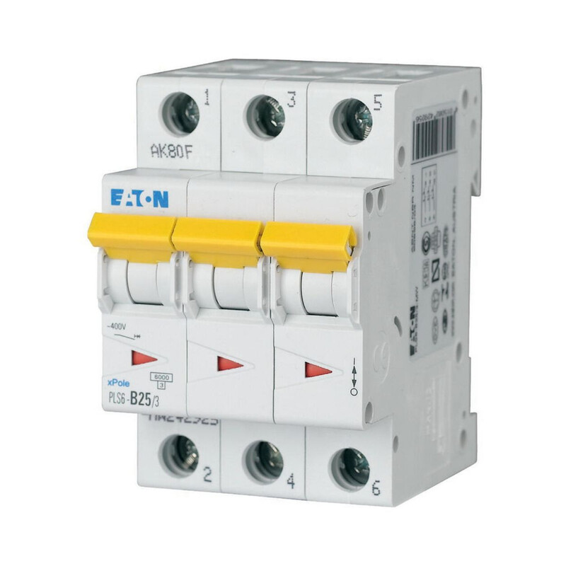 JOHDONSUOJAKATKAISIJA EATON PLS6-D25/3 6kA 3-NAP D 25A