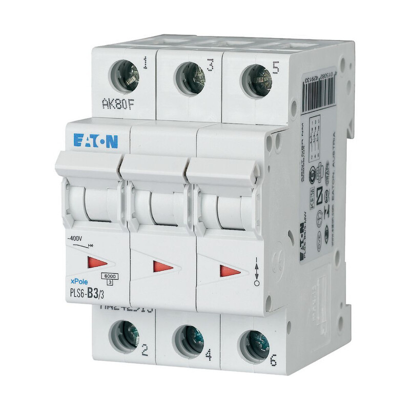 JOHDONSUOJAKATKAISIJA EATON PLS6-D6/3 6kA 3-NAP D 6A