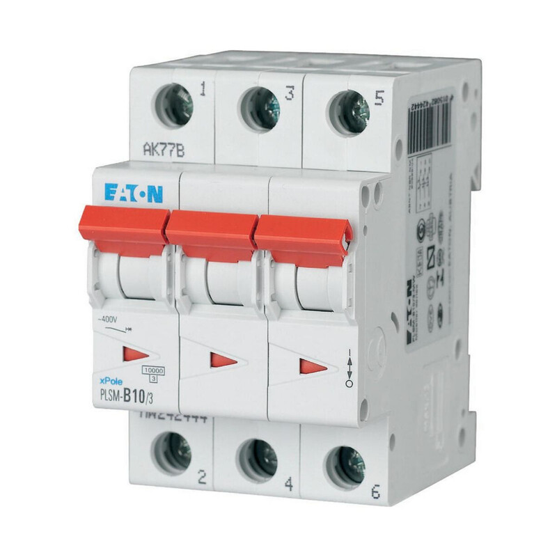 JOHDONSUOJAKATKAISIJA EATON PLSM-C10/3 10kA 3-NAP C 10A