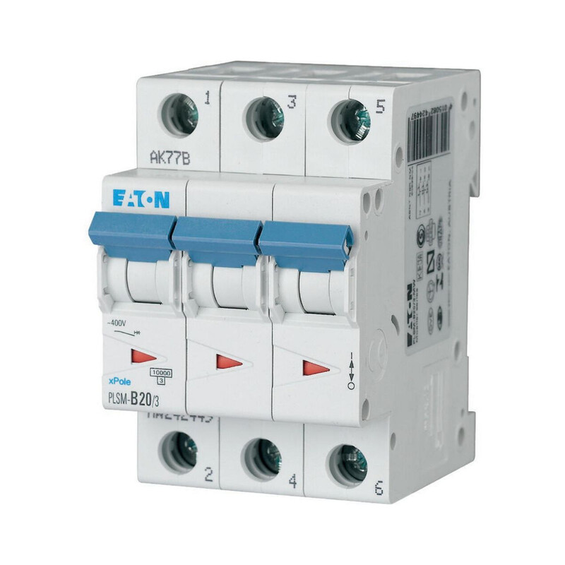 JOHDONSUOJAKATKAISIJA EATON PLSM-D20/3 10kA 3-NAP D 20A