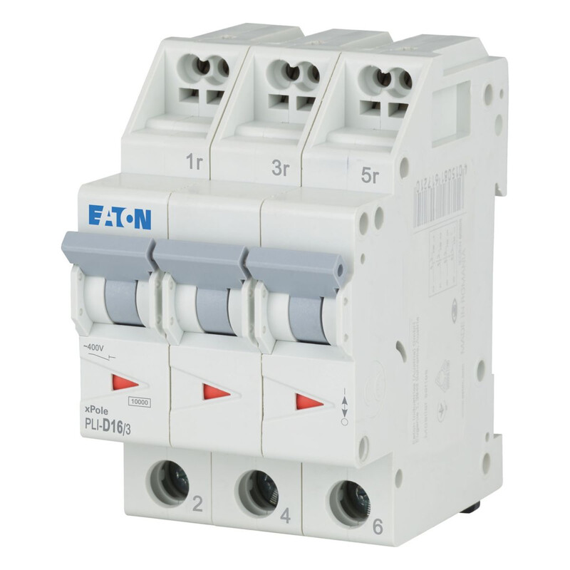 eaton Dvärgbrytare pli-d16/3, 10ka 3-nap d 16a