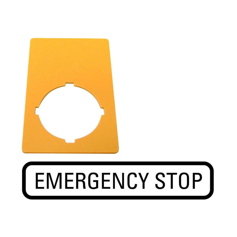 EMERG.STOP LABEL M22-XZK-GB99