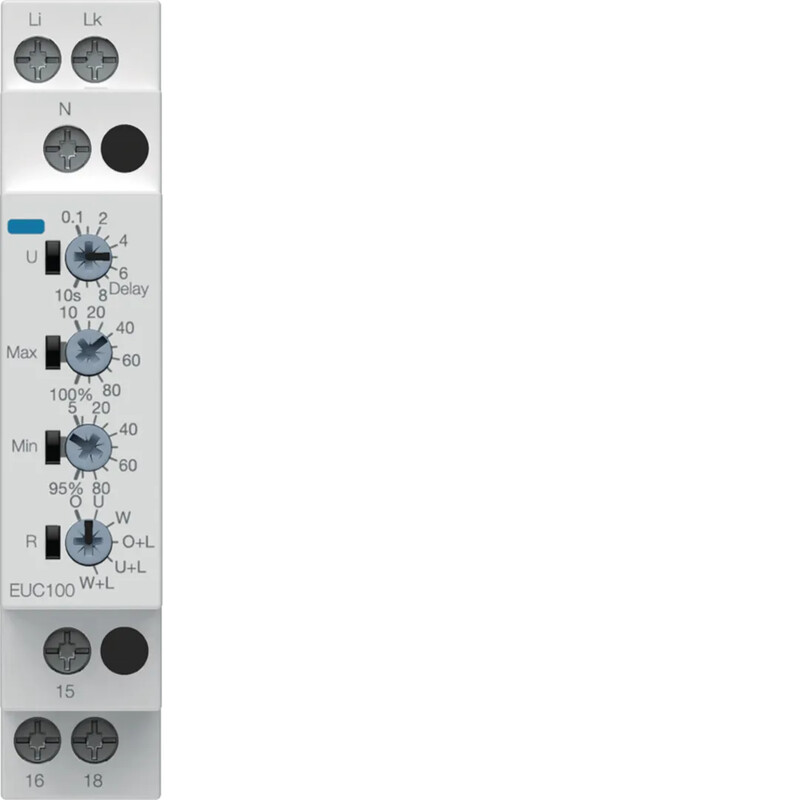hager Nätövervakningsrelä euc100 1f 0.5-10a un/öv/ftr 1m