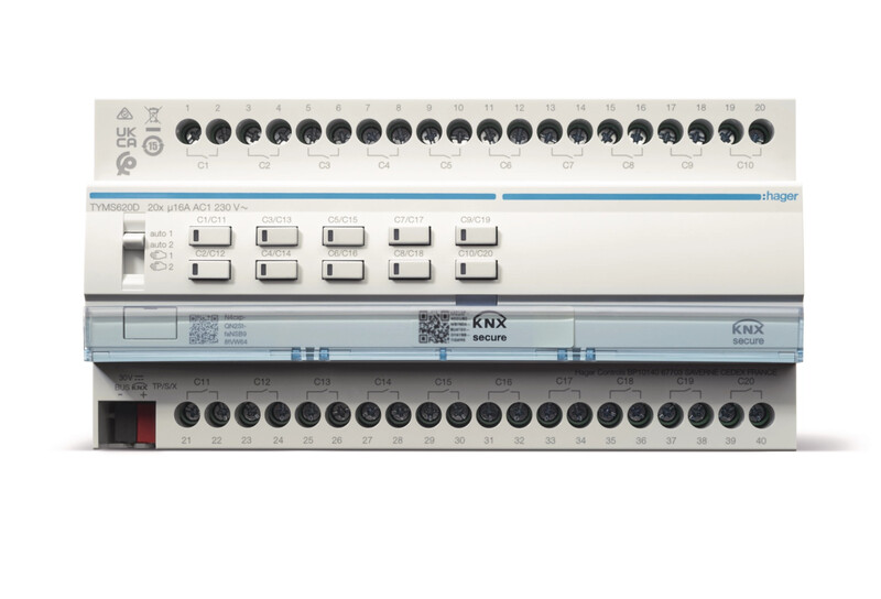 hager Belysningsaktor knx tyms620d 20/10x16a rlc sec din