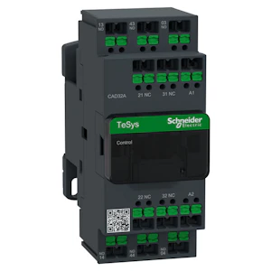 schneider electric Relay tesys 3no 2nc 3p 220v ac snap-in