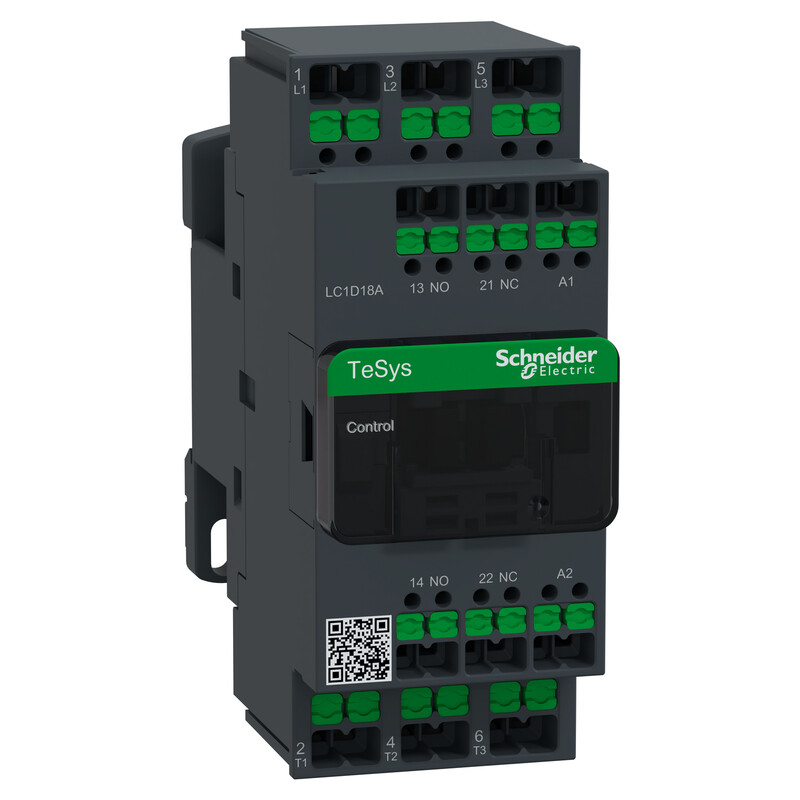 schneider electric Contactor tesys 18a 3p 110v ac snap-in