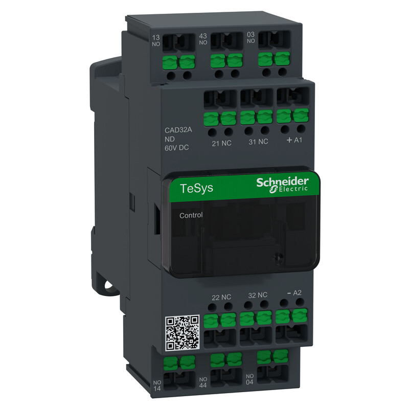 schneider electric Relay tesys 3no 2nc 3p 60v dc snap-in