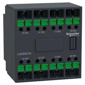 schneider electric Apukosketin tesys 3no 1nc snap-in