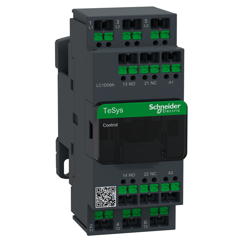 schneider electric Contactor tesys 09a 3p 24v ac, snap-in
