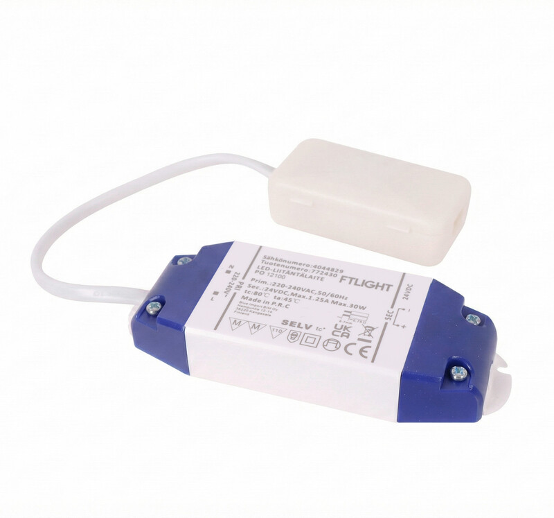 ftlight Elektroninen liitäntälaite ft 30w 24v ip20 kytkentäboksilla