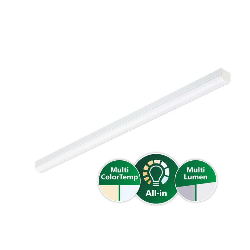 philips Basic battern lumi core batten 3500/5200lm cct 150cm on/off