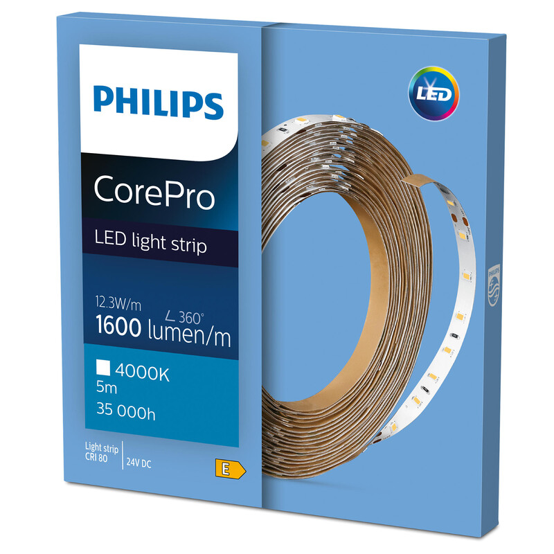 philips Corepro ledstrip 1600lm/m 840 52w 5 meters