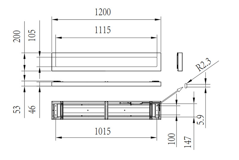 philips Srf mount lumi interact ready 4000lm 830 200x1200 oc ia