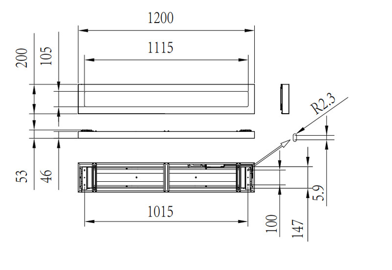 philips Pinta-asenval coreline surface 3600-6000lm 840 200x1200 noc