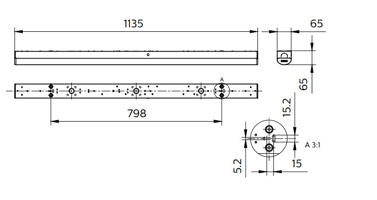philips Universal armatur coreline bat 2500/4100lm cct 1200mm on/off