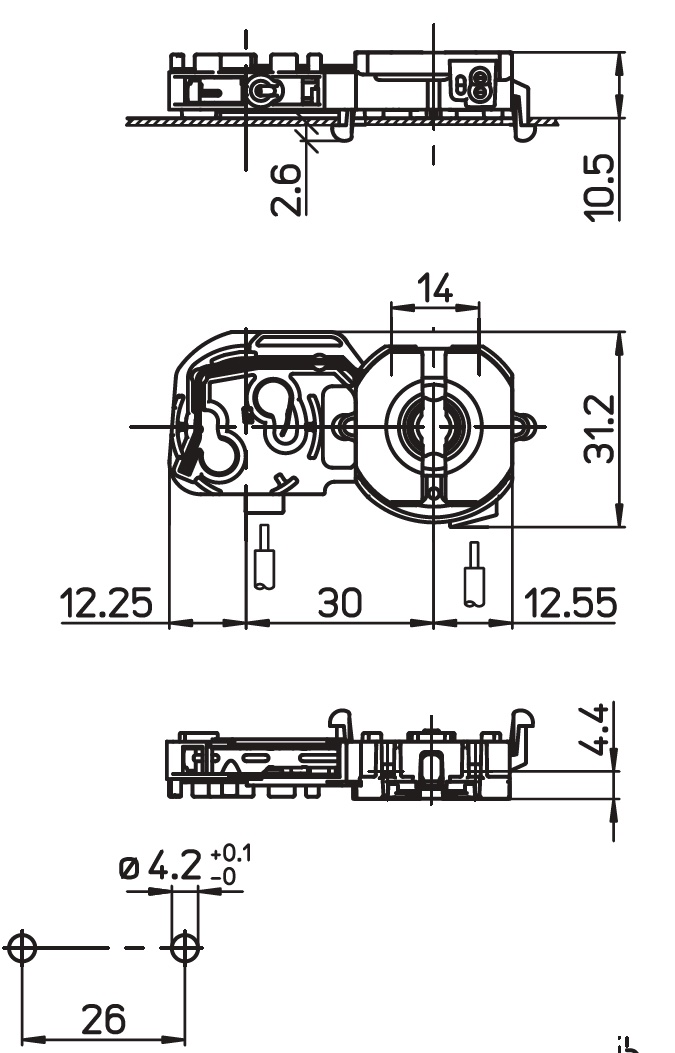 bjb Lampunpidin stucchi 3345-c/fau-10,5 g13