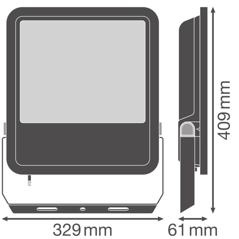 ledvance Strålkastare fl area 160w 830 asym ml 23klm
