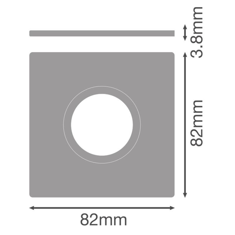 ledvance Mechanical accessories sp cbo ring fix square bk