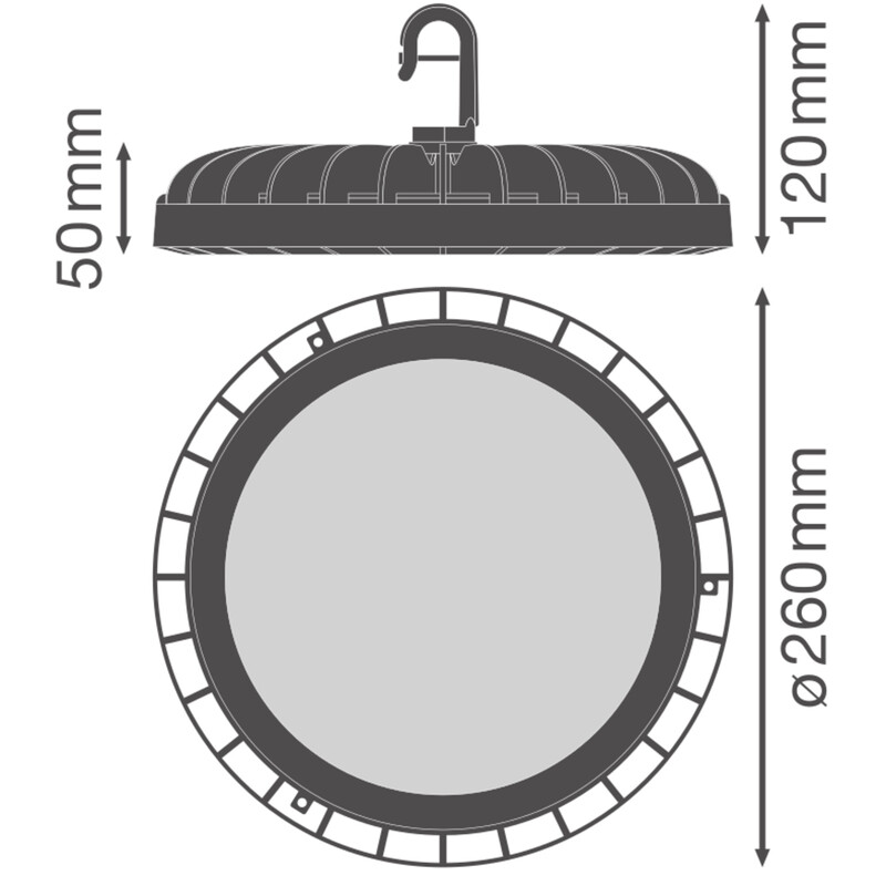ledvance Höghöjdsarmatur high bay value hb comp 120w cct ml 110d ip65