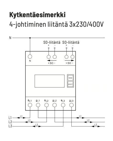 eltako Energiamittari eltako 15 2-suunt,3x80a,mid,4-din