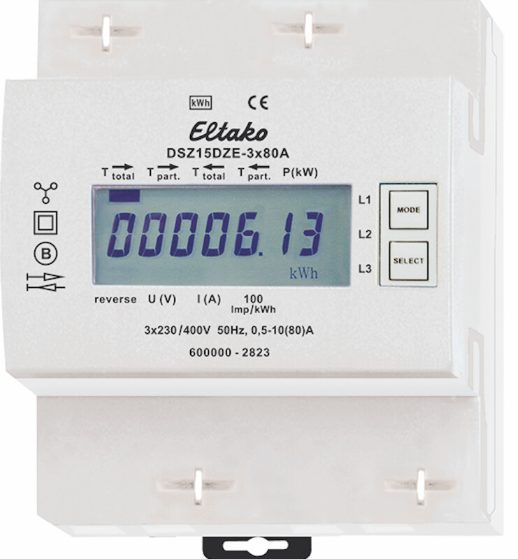 eltako Energy meter eltako s15 3x80a 4-din