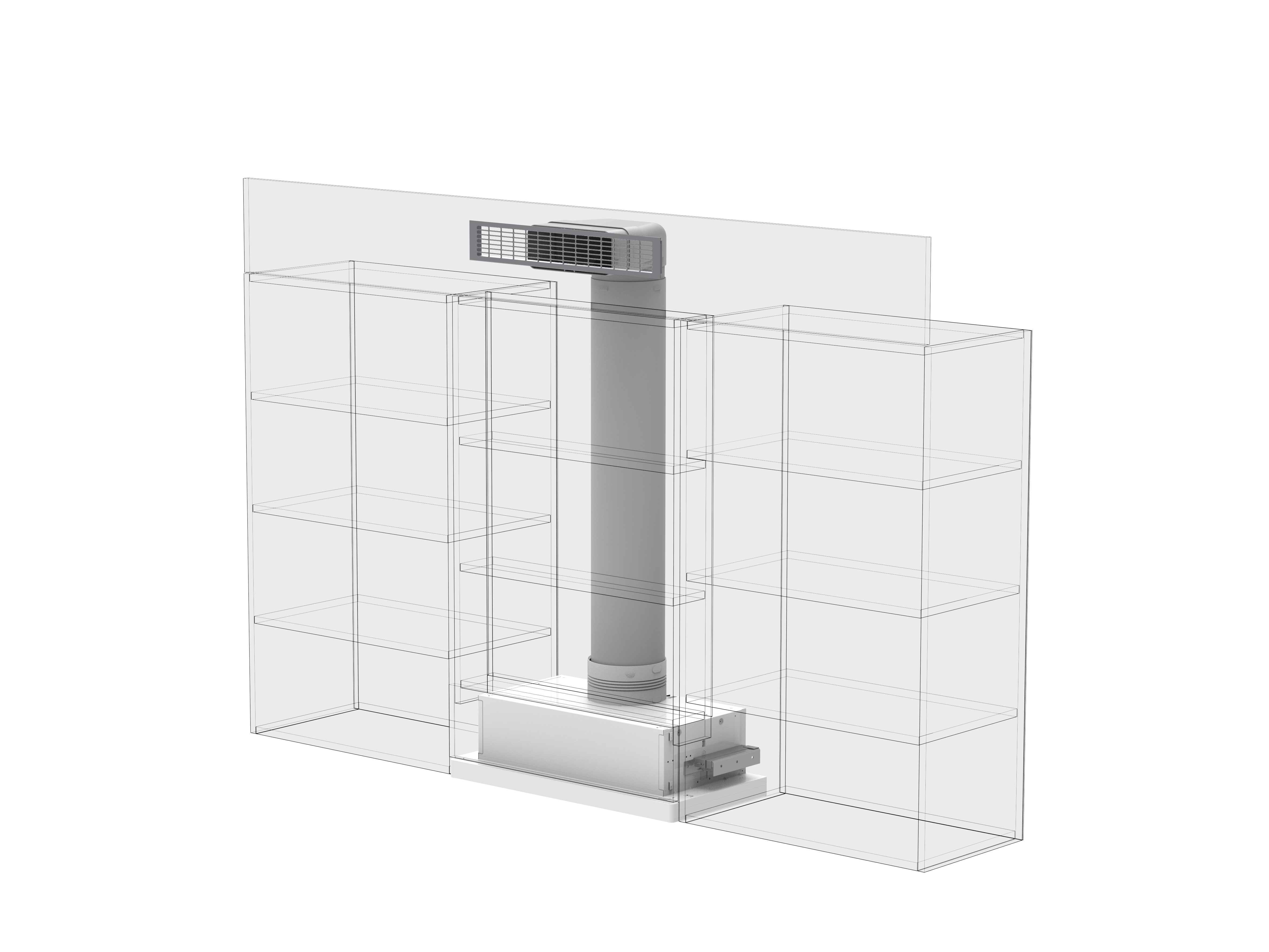 DUCT SAVO AIRVENT UP ANGLE PIPE KIT