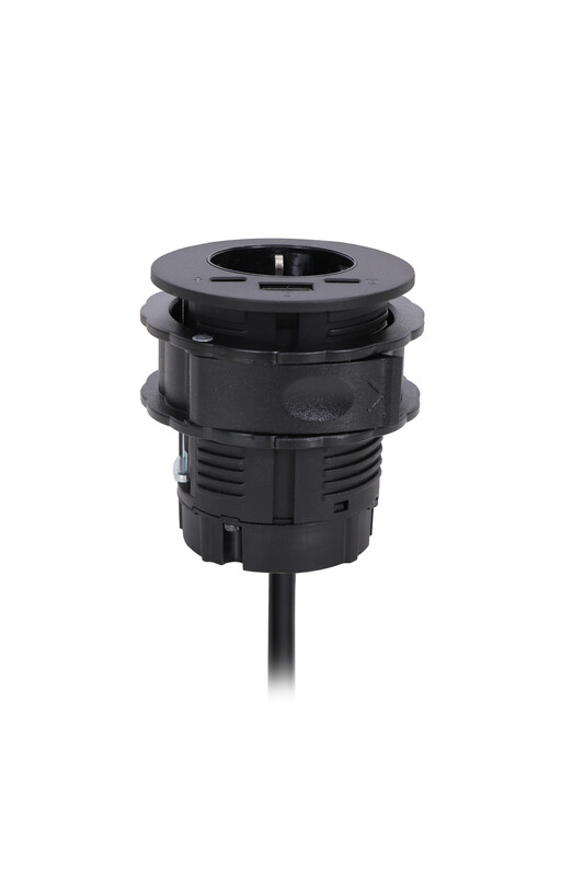 onnline Uttagspanel 1s 1xusb a,c 30w svart